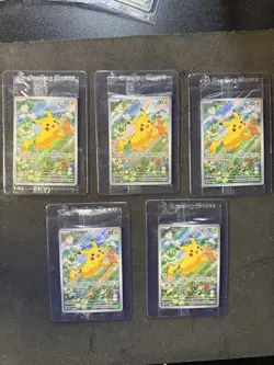 Pokemon Pikachu Paldea Adventure Chest Promo 088 SVP Sealed 3 cards per pack x5 - Image 1