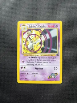 Pokemon Card Gym Challenge Sabrina's Kadabra 58/132 WOTC - Image 1