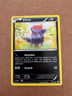 Zorua BW Legendary Treasures 89/113 Atsuko Nishida Pokemon Card NM - Image 1