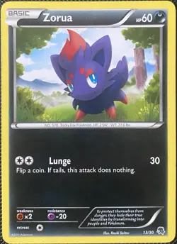 Zorua (#13) 13/30 BW Trainer Kit: Excadrill & Zoroark Regular - Pokemon Card - Image 1