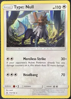 Type: Null 115/156 Sm-Ultra Prism Regular - Pokemon Card - Image 1