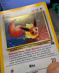 5 ------ Eevee Promo No. 11 Holo Rare Pokemon TCG Card - MP/HP condition - Image 3