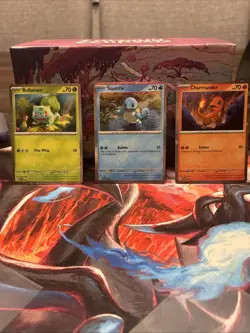 Bulbasaur Squirtle Charmander Cosmos Holo Promos From 151 Poster Collection NM - Image 1