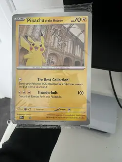 Pikachu At The Museum Pokemon x Natural History Museum Jumbo Promo 🌟| INHAND - Image 1