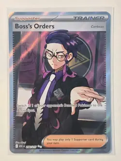 Boss’s Orders 256/217 Ultra Rare Full Art Pokemon Ascended Heroes NM - Image 1