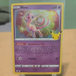 Pokemon TCG Mew 011/025 Celebrations 25th Anniversary Holo Rare NM - Image 1