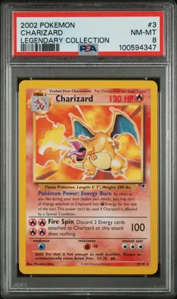 Charizard 3/110 Legendary Collect Pokemon PSA 8 - Image 1