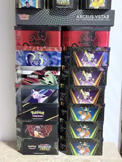 Pokemon Tcg - Empty Tin Lot (26 Tins) Various Sets 2020-2026 - Storage/ Display - Image 3