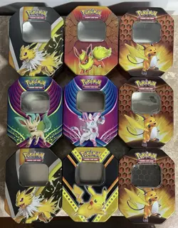 Pokemon Tcg - Empty Tin Lot (26 Tins) Various Sets 2020-2026 - Storage/ Display - Image 4