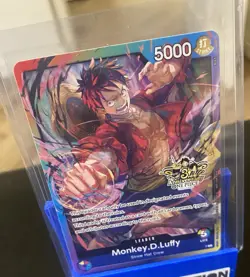 One Piece TCG - Monkey D. Luffy Leader - P - 3rd Anniversary Stamped Promo (1) - Image 2