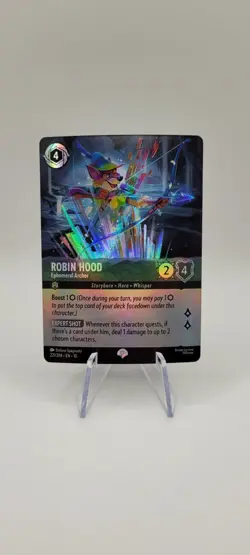 Disney Lorcana TCG: Robin Hood - Ephemeral Archer (Epic) 221/204 Holo NM - Image 1