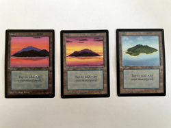 MTG Beta Complete Set of Lands (15 cards), minor edge wear - Image 3