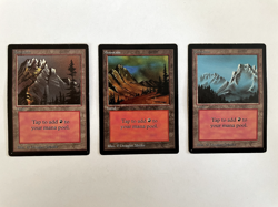 MTG Beta Complete Set of Lands (15 cards), minor edge wear - Image 4