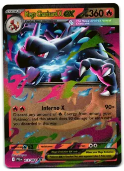 Mega Charizard X ex 013/094 - Phantasmal Flames Pokemon TCG - NM Card - Image 1