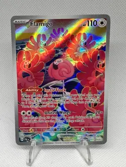 Flamigo 227/193 - Illustration Rare - Paldea Evolved Pokemon Card - Image 1