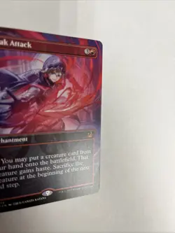 Sneak Attack Anime Borderless Nonfoil Card #0079 MTG Damaged - Image 2