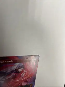 Sneak Attack Anime Borderless Nonfoil Card #0079 MTG Damaged - Image 3