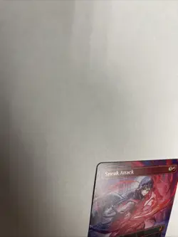 Sneak Attack Anime Borderless Nonfoil Card #0079 MTG Damaged - Image 4
