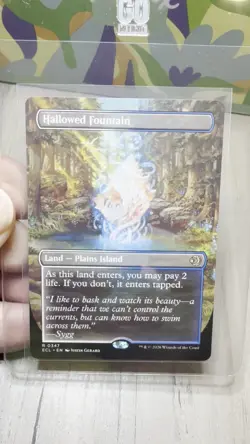 Hallowed Fountain (Borderless) Lorwyn Eclipsed Regular MTG Magic The Gathering - Image 2