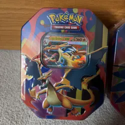 Pokemon TCG: Mega Charizard X and Y ex Tins (One of each X + Y) - Sealed - Image 2