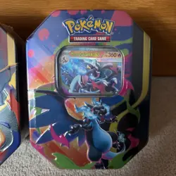 Pokemon TCG: Mega Charizard X and Y ex Tins (One of each X + Y) - Sealed - Image 3