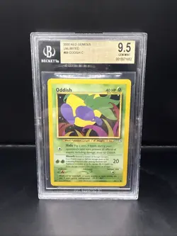 Pokemon 2000 Pokemon Neo Genesis Oddish 68/111 BGS 9.5 - Image 2