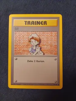 Pokemon Bill 91/102 German Base Set Unlimited LP - Image 1