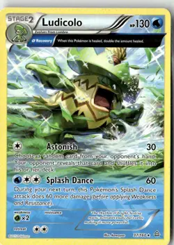 2015 XY PRIMAL CLASH LUDICOLO 37/160 STAGE 2/RARE #37 - Image 1