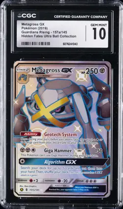 2019 POKEMON #157A/145 METAGROSS EX CGC 10 GEM MINT - Image 1