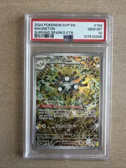 Pokemon TCG Magneton SVP 159 Surging Sparks Promo PSA 10 - Image 1
