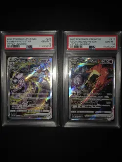 Pokemon VSTAR Universe Charizard 212/172 Mewtwo 221/172 PSA 10 SEQUENTIAL Set - Image 1
