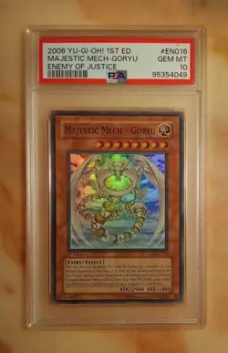 Yu-Gi-Oh 2006 Majestic Mech - Goryu PSA 10 GEM MINT EOJ-EN016 1st Edition Super! - Image 1