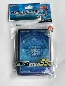 Yugioh Sleeves 20th Anniversary Blue Card Version 3 55pcs - Image 3