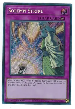Solemn Strike x1 RA02-EN079 Super Rare Yugioh - Image 1