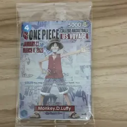 Bandai One Piece Card Monkey D. Luffy Holo Promo College Basketball US Voyage - Image 4