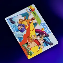 Pokemon Japanese CHARIZARD VS TEAM ROCKET #89 Bandai Anime Collection Card - Image 3