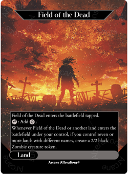 Field of the Dead - Full Art Altered Art Custom Proxy Cards - Image 1