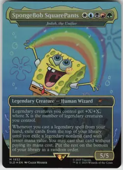 MTG SpongeBob SquarePants Jodah the Unifier Foil NM Secret Lair Drop Magic 1932 - Image 1