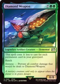 Diamond Weapon FOIL - 0183 - Uncommon - Final Fantasy FIN MTG - Image 1