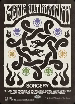 1x NM Eerie Ultimatum MTG Secret Lair SV - Image 1