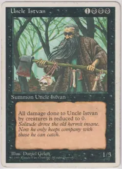 Uncle Istvan # *Normal* (LP) - Fourth Edition MTG - Image 1