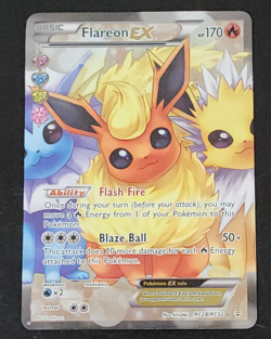 Pokemon Flareon EX Full Art Ultra Rare Holo Generations RC28-32 170HP LP-NM - Image 1