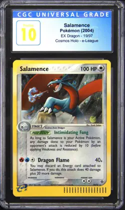 2004 POKEMON EX DRAGON COSMOS e-LEAGUE HOLO 19/97 SALAMENCE CGC 10 PRISTINE - Image 1