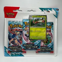 Pokemon Journey Together - Scrafty 3-Pack Booster Blister Factory Sealed - Image 1