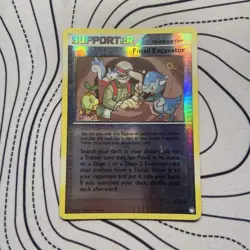 Pokemon TCG Fossil Excavator Mysterious Treasures 111/123 Reverse Holo MP. - Image 1