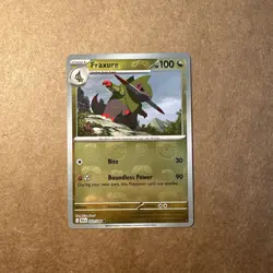 Pokemon TCG Fraxure - Master Ball 069/086 - Reverse Holo - Black Bolt - Image 1
