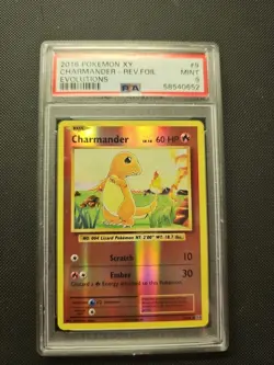 2016 Pokemon XY Charmander - Rev Foil Evolutions PSA 9 - Image 1