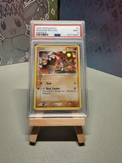 2005 POKEMON EX EMERALD #5 GROUDON-REVERSE FOIL PSA 9 - Image 1