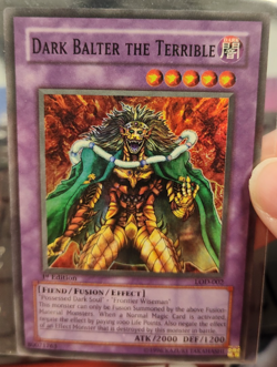 1996 YuGiOh Dark Balter the Terrible 1st Edition LOD-002 - Image 1