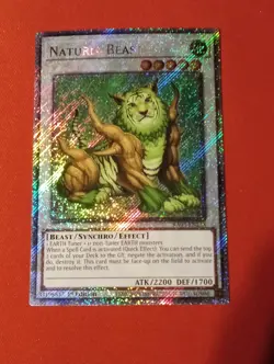 Yugioh Naturia Beast RA03-EN238 - Platinum Secret Rare Mint/NM 1st Edition - Image 1